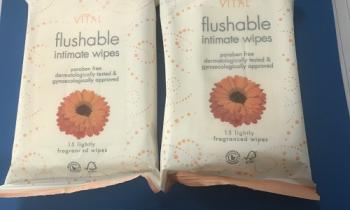 Flushable intimate wipes